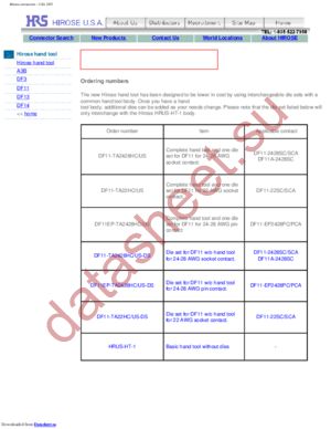 DF11-TA22HC/US-DS datasheet  