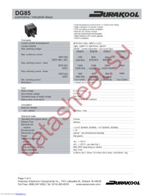 DG85C-7021-76-1012 datasheet  