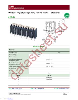 0138-5003 datasheet  