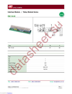 RM116-02 datasheet  