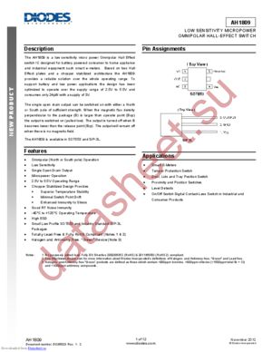 AH1809 datasheet  