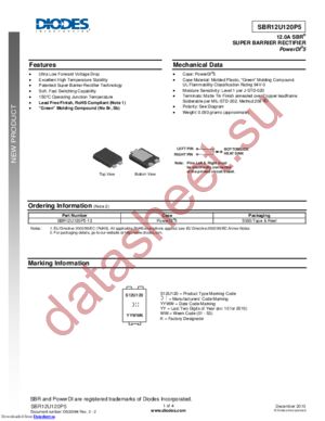 SBR12U120P5-13 datasheet  