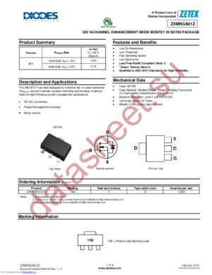 ZXMN3A01ZTA datasheet  