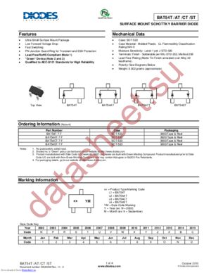 BAT54T-13-F datasheet  