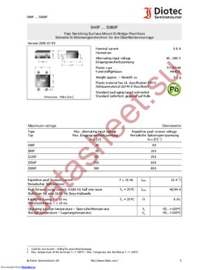 S125F datasheet  