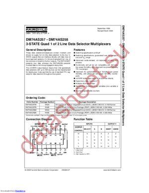 DM74AS257SJX datasheet  