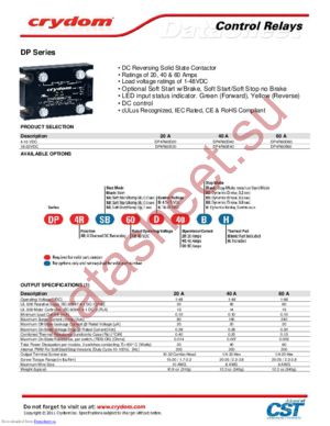 DP4RSB60D20B datasheet  