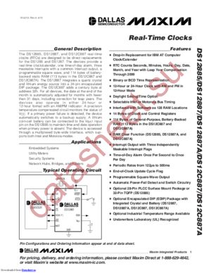 DS12885QN+TR datasheet  