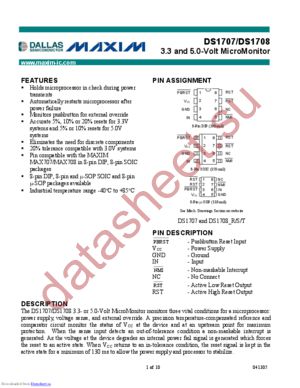 DS1708RESAT-R datasheet  