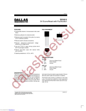 DS1813R-10 datasheet  