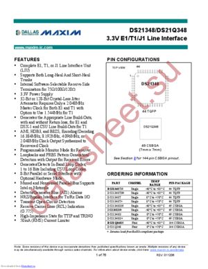 DS21Q348NB datasheet  