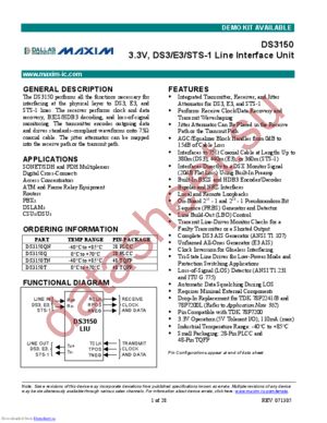 DS3150QN+ datasheet  