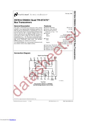 DS8834N datasheet  