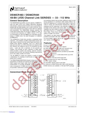 DS90CR483VJDX/NOPB datasheet  