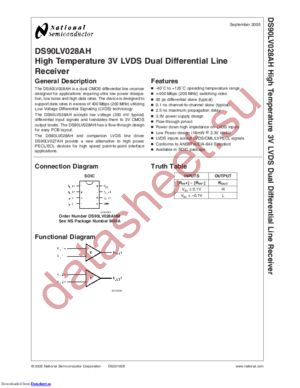 DS90LV028AHMX datasheet  