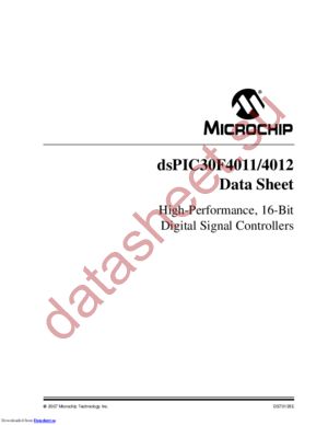 DSPIC30F4011T-20I-MLRA1 datasheet  