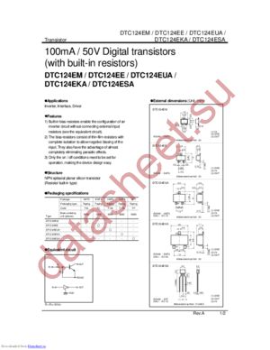 DTC124EUA-T106 datasheet  