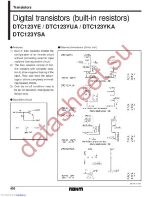 DTD123YKAT106 datasheet  