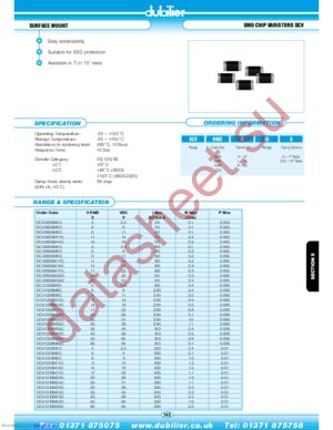 DCV0603M11G datasheet  