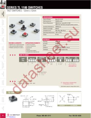 TL1100FF160QTAK datasheet  