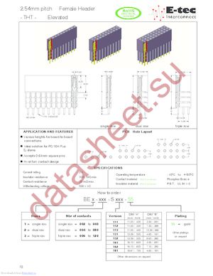 BE2-052-S132-55 datasheet  