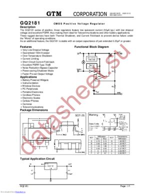 GQ2181-30 datasheet  