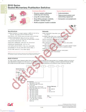 E112SD1V3BE datasheet  