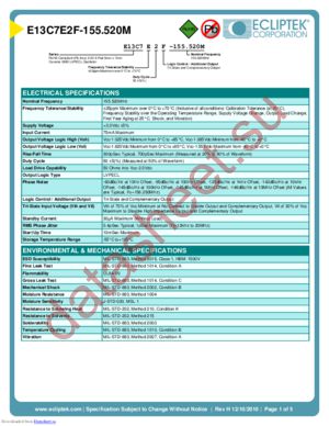 E13C7E2F-155.520M datasheet  