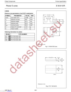 E18/4/10/R-3C90 datasheet  