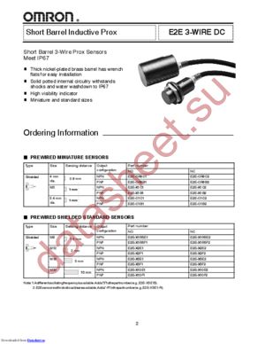 E2EX1R5E2N datasheet  