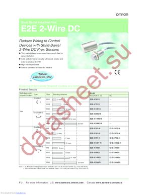 E2EX10D1-N-10M datasheet  
