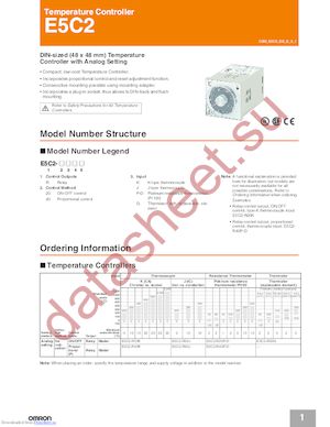 E5C2-R40K-32/752F-AC120 datasheet  