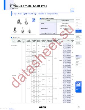 EC11B15242AE datasheet  