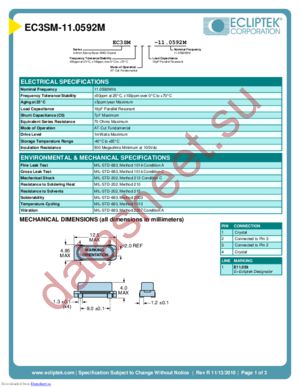 EC3SM-11.0592M datasheet  