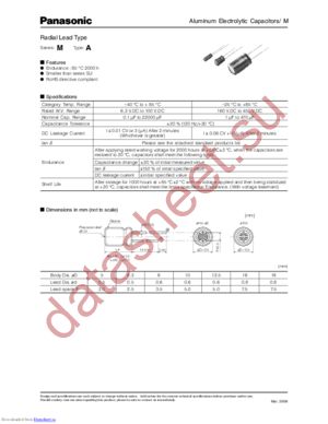 ECA1VM100 datasheet  