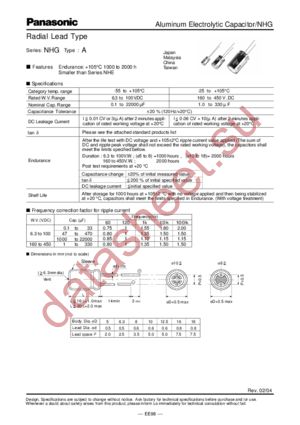 ECA2EHG220 datasheet  