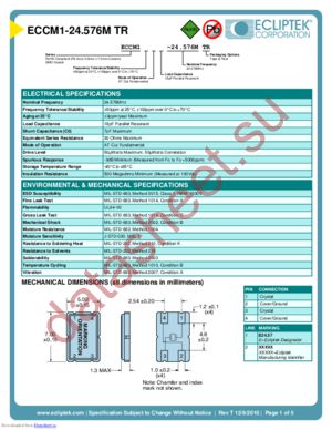 ECCM1-24.576M TR datasheet  