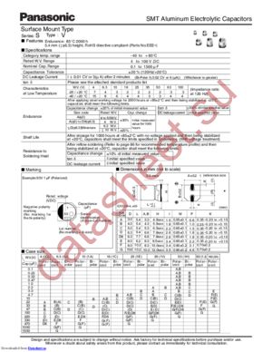 ECEV1CA100SR datasheet  