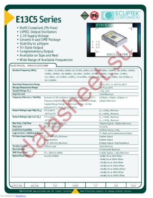 E13C5 datasheet  