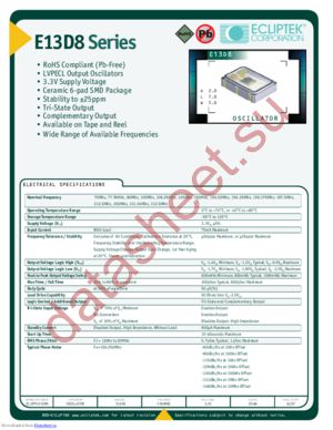 E13D8H2F-155.520MTR datasheet  