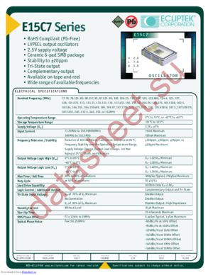 E15C7D2F-155.520M datasheet  