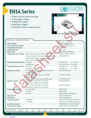 EH14 datasheet  