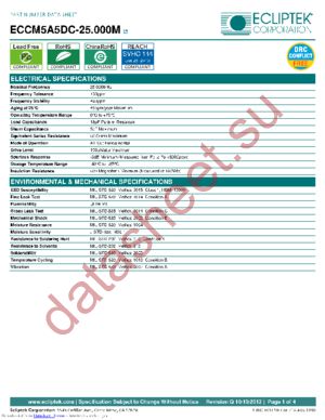 ECCM5A5DC-25.000M datasheet  