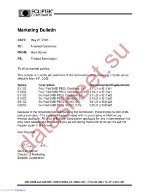 E13C2G1G-155.520MTR datasheet  