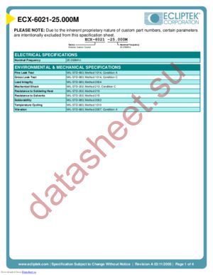ECX-6290-20.250M-CEI2 datasheet  