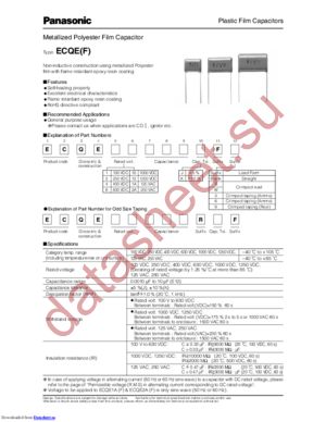 ECQE1395KZB datasheet  