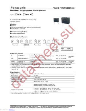 ECQUAAF224KA datasheet  