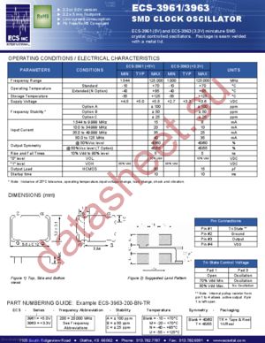 ECS-3961-320-AU-TR datasheet  