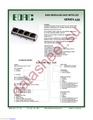 A20-108-663-110 datasheet  