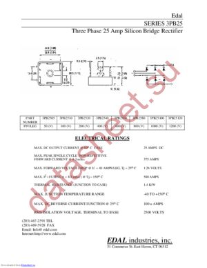 3PB25 datasheet  